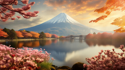 mountain in autumn