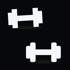 Dumbbell for gym icon, Dumbbell icon set, Dumbbell concept. Sport line icon set. Dumbbell icon. Set of different dumbbell. Dumbbells for a sports hall. dumbbell icon set. Eps 10.