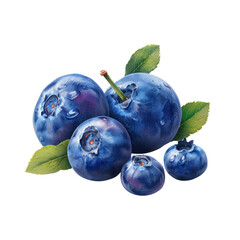 Obraz premium blueberry isolated on transparent png 