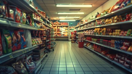 Pasillo de un supermercado