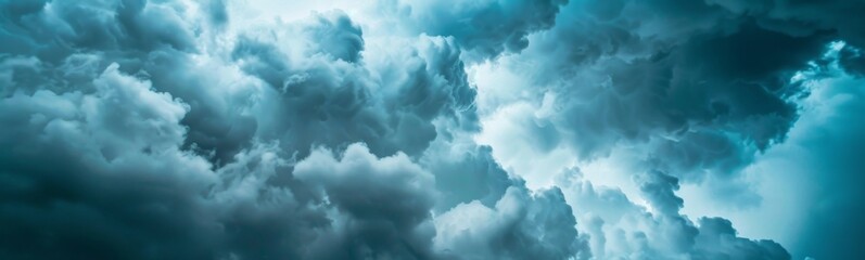 Fototapeta premium Overcast cloud sky background 