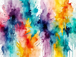 Abstract watercolor texture background multicolored. Watercolor splash on white background