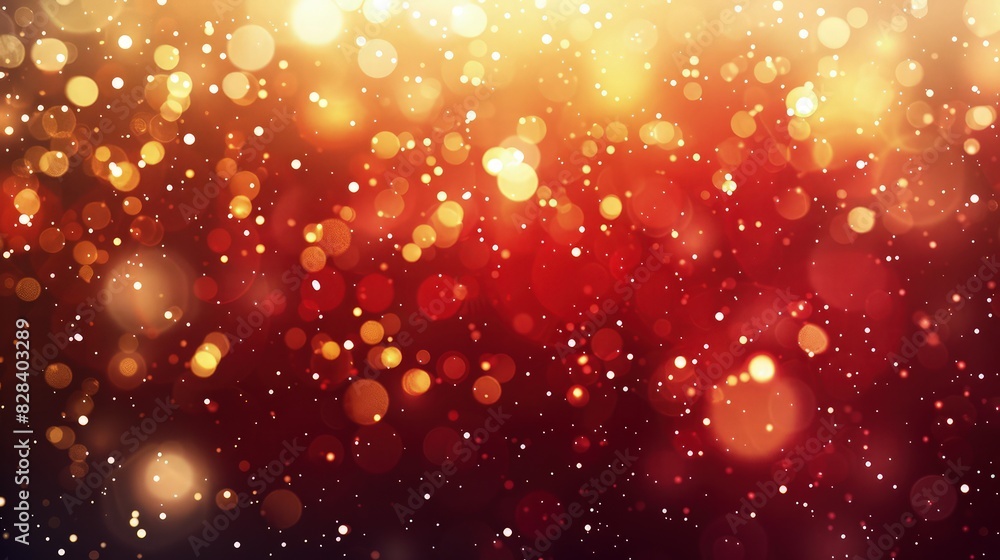 Poster a warm and inviting christmas background featuring gradient colors from rich red to gold, illuminate
