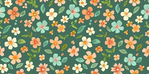 A compact floral design on a verdant backdrop.