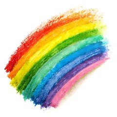 Obraz premium photo grunge hand drawn colorful scribble wax past