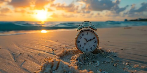 beach clock centered copy space selective focus. Concept Beach Photography, Clock, Centered Composition, Copy Space, Selective Focus