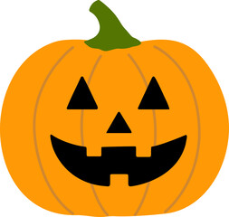 Halloween pumpkin icon vector.
Jack o lantern pumpkin for Halloween.