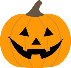 Halloween pumpkin icon vector.
Jack o lantern pumpkin for Halloween.