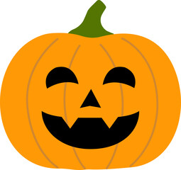 Halloween pumpkin icon vector.
Jack o lantern pumpkin for Halloween.