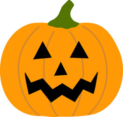 Halloween pumpkin icon vector.
Jack o lantern pumpkin for Halloween.