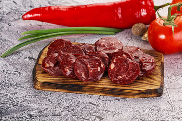 Wild Bear meat homemade sausages