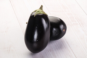 Ripe tasty natural organic eggplant