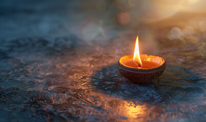 illustation of Diwali festival of lights tradition Diya oil lamps against dark background
A traditional Indian art of decorating the entrance to a house. Diwali festival holiday design. 
