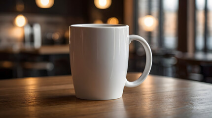 Obraz premium white ceramic coffee mug mock up