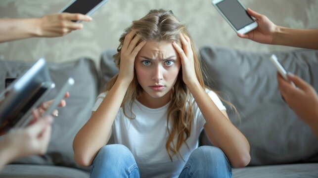 The Overwhelmed Young Woman