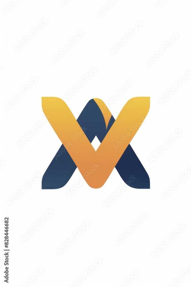 Aufkleber A modern and colorful X logo on a simple white background. Perfect for branding and design projects