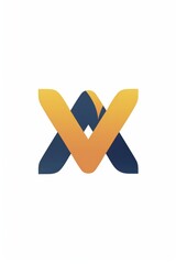 Obraz premium A modern and colorful X logo on a simple white background. Perfect for branding and design projects