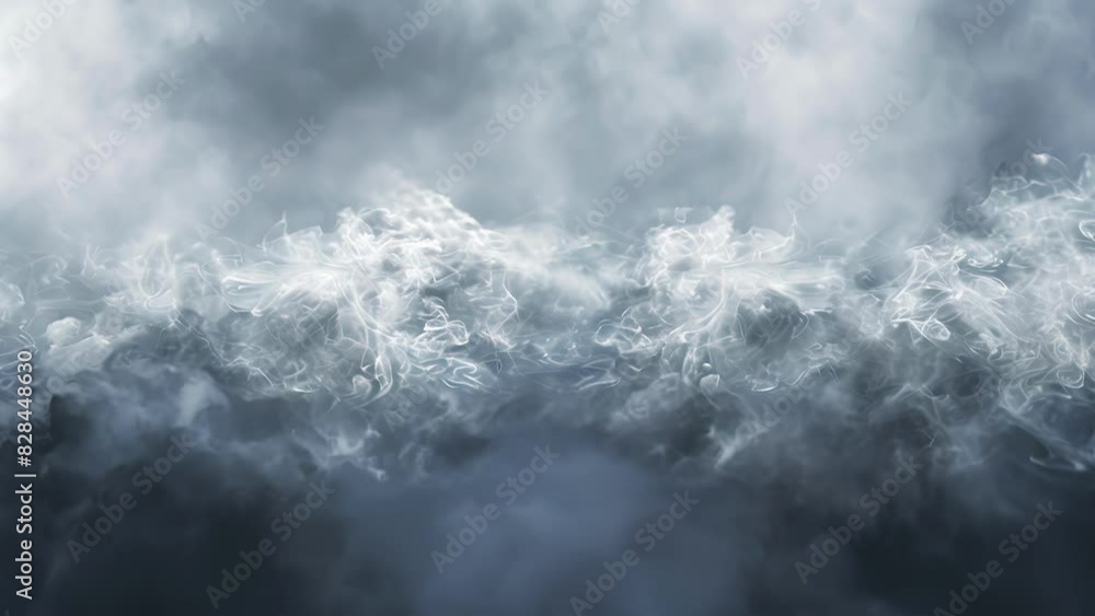 Poster bands of dark and light clouds converging in the atmosphere forming the distinct shape of an atmosph