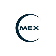 MEX logo. M E X design. White MEX letter. MEX, M E X letter logo design. M E X letter logo design in FIVE, FOUR, THREE, style. letter logo set in one artboard. M E X letter logo vector design.