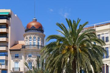 Alicante Spanien, Altstadtszenerie am Paeo Maritimo
