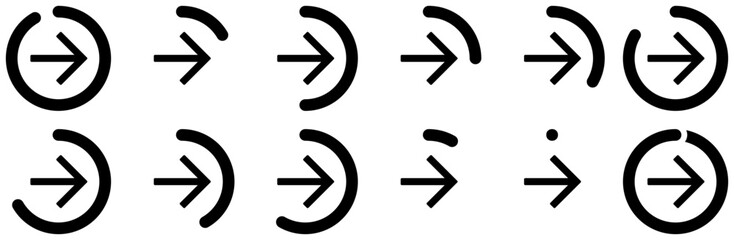 Set Of Activity Rings Move Icons Silhouette Vector Logo Design Containing Sports-Activity,Health-And-Fitness,Activity,Activity-Rings,Fitness-Tracker Infographic Simple Vector Illustration Logo