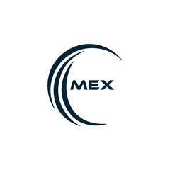 MEX logo. M E X design. White MEX letter. MEX, M E X letter logo design. M E X letter logo design in FIVE, FOUR, THREE, style. letter logo set in one artboard. M E X letter logo vector design.