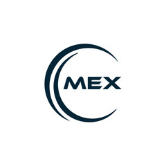 MEX logo. M E X design. White MEX letter. MEX, M E X letter logo design. M E X letter logo design in FIVE, FOUR, THREE, style. letter logo set in one artboard. M E X letter logo vector design.