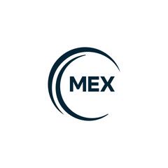 MEX logo. M E X design. White MEX letter. MEX, M E X letter logo design. M E X letter logo design in FIVE, FOUR, THREE, style. letter logo set in one artboard. M E X letter logo vector design.