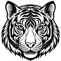 tiger head vector