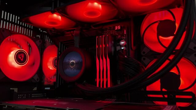 View from inside a computer system unit