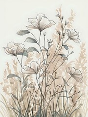 Elegant Botanical Illustration
