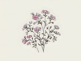 Elegant Botanical Illustration
