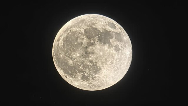 The moons luminosity is amplified as the supermoon reaches its peak.