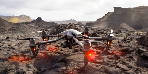 Drone activity in the sky