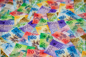Fototapeta premium Swiss francs