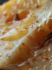 Gourmet Delight: Cross-Section of a Pear Made of Cheese Generative AI