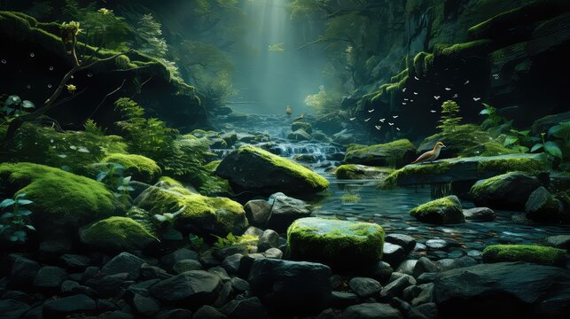 forest where the wildlife UHD Wallpaper