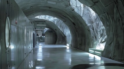 Obraz premium Unveiling the Subterranean Future: Exploring Innovation in Underground Technology with a Visionary Perspective on the Next Era of Urban Development and Connectivity