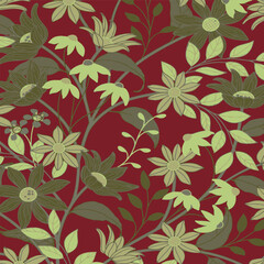 seamless pattern with flowers