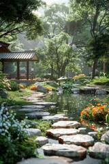 Fototapeta premium Japanese Garden