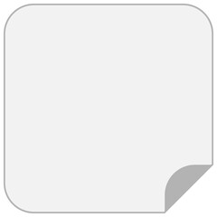 めくれるグレーの紙