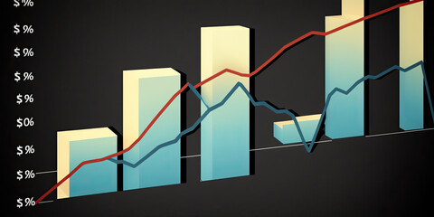 Economic inflation rise in interest rates financial