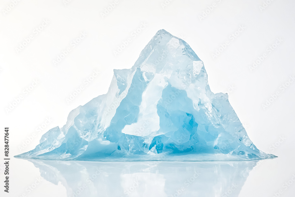 Canvas Prints Blue Iceberg Isolated on White Background