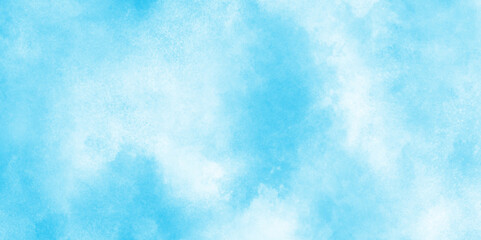 Obraz premium Abstract grunge tint light blue watercolor background. The sky blue texture clouds. Good weather and beautiful nature in the morning.