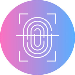 Fingerprint Scan Icon