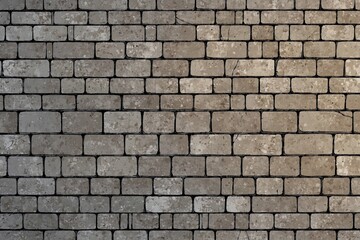 A brick wall with a grey color