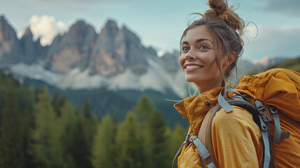 person with backpack