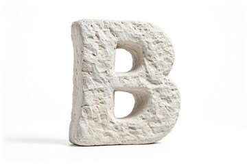 White Stone Letter B