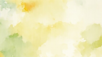 Obraz premium Colorful Gray green yellow beige and orange watercolor background of abstract with paint blotches and soft blurred texture