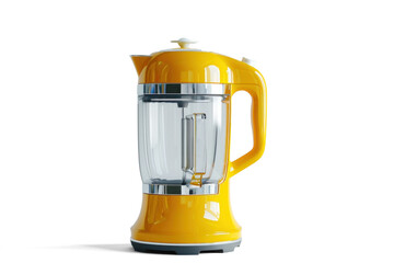 Yellow Electric Kettle with Transparent Body